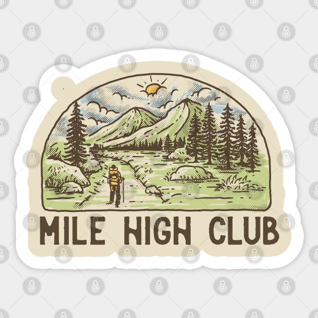 Mile High Club Sticker by ForbiddenFigLeaf